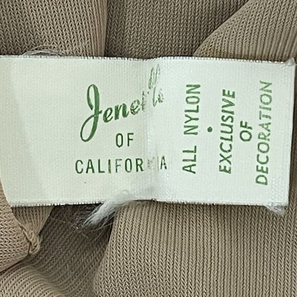 VTG Jenelle Black Nude Floral Lace Sleeveless Maxi Dress Empire Size Medium Tall - Picture 3 of 10